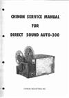 Chinon 300 DS manual. Camera Instructions.
